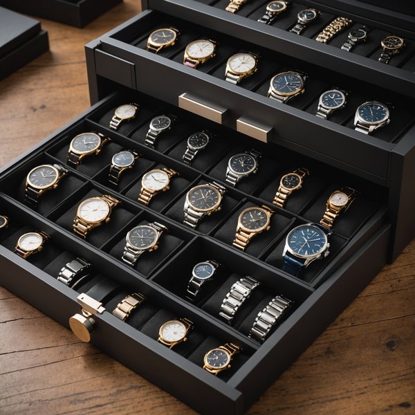 Solutions élégantes de rangement à montre et bijoux