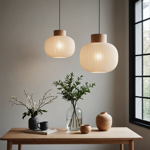 Objet de décoration du moment : le luminaire japandi